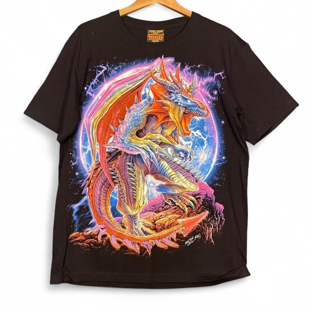 Vintage rock chang cyber dragons tee